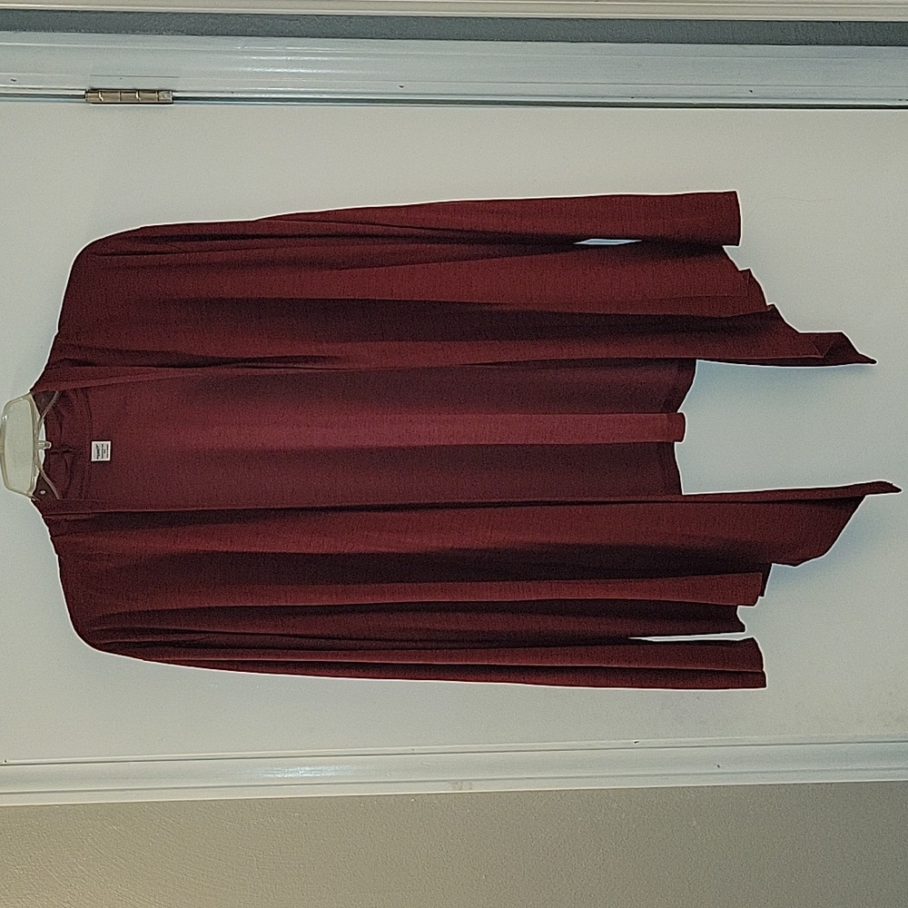Old Navy Women's Open Front Draped Cardigan - Burgundy